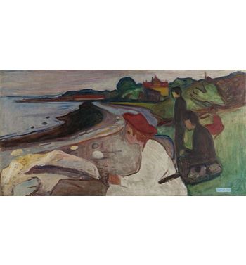 Young People On The Beach, The Linde Frieze, 1904