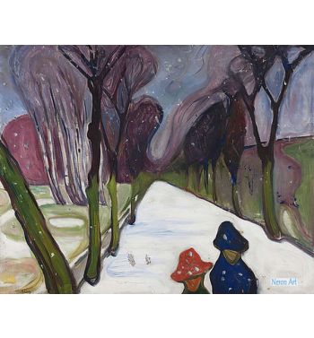 New Snow In The Avenue 1906