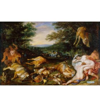 Diana And Her Nymphs After Their Hunt