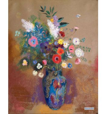 Poppies And Other Flowers In A Vase