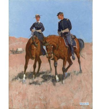 Belle Mckeever And Lt Edgar Wheelock, c1899