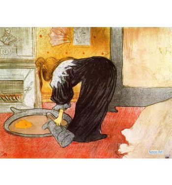 Woman And The Bathing Bowl