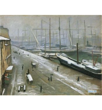 View Of Marseille Harbor In Winter