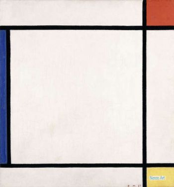 Composition III With Red, Yellow And Blue