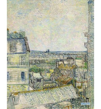 View Of Paris From Vincent S Room In The Rue Lepic
