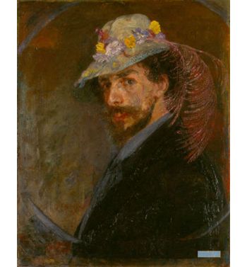 Self Portrait With Flowered Hat 1883