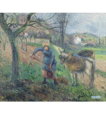 Peasant With A Donkey Pontoise