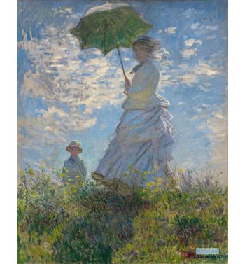 The Walk Woman With A Parasol 1875
