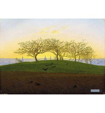 Hill And Ploughed Field Near Dresden 