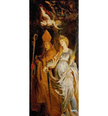 Saints Amandus And Walburga; Saints Catherine Of Alexandria And Eligius