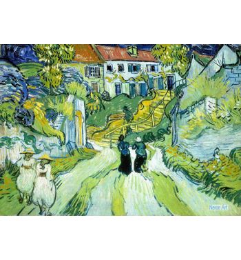 Street And Steps In Auvers With Figures