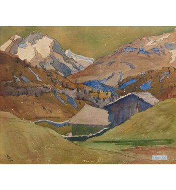 Mountain Landscape Of The Engadine, 1910