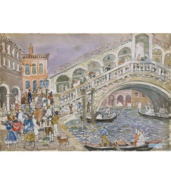Rialto Bridge, Covered Bridge, Venice