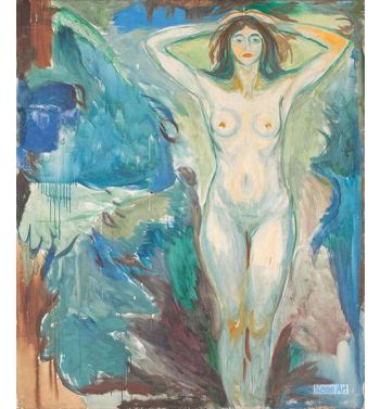 Standing Nude Against Blue Background, 1920S