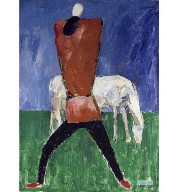 The White Horse Man And Horse, 1930 1931