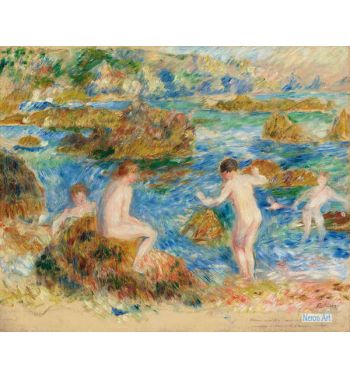 Naked Boys In The Rochers At Guernsey