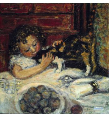The Little Girl With The Cat