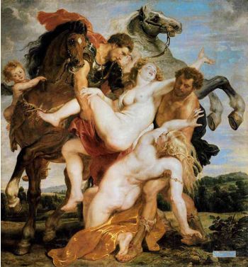 Abduction Of The Daughters Of Leucippus By Castor And Pollux