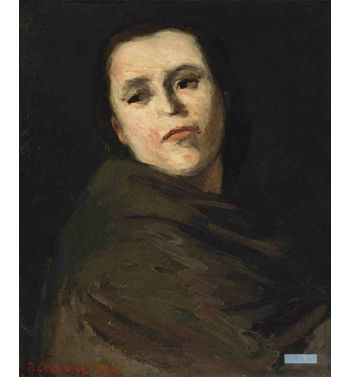 Woman's Head Presumed Portrait Of Madam Zola 