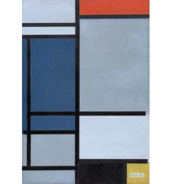 Composition With Red, Blue, Black, Yellow, And Gray 1921