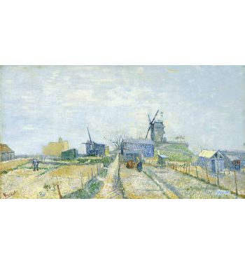 Montmartre Windmills And Allotments 1887