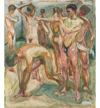 Naked Men In The Baths, 1923