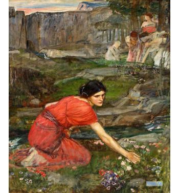 Study For Maidens Picking Flowers By A Stream