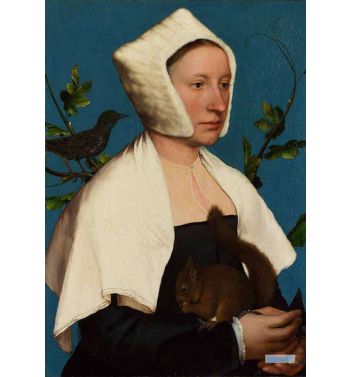 Lady With A Squirrel And A Starling Anne Lovell 