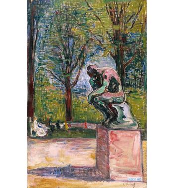 Rodin S Le Penseur In Dr, Linde S Garden, 1907