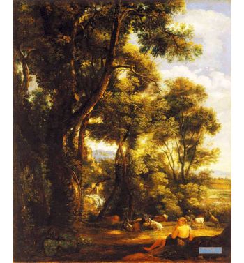 Landscape With Goatherd And Goats