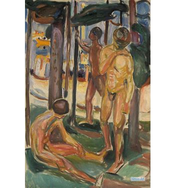 Naked Men In Landscape, 1920S