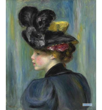 Young Woman In Black Hat