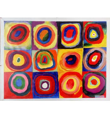 Color Study Squares With Concentric Circles 1913