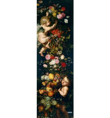 Festoon Of Flowers And Fruits And Cherubs