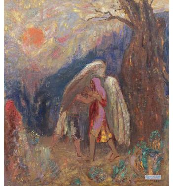 Jacob Wrestling With The Angel. C. 1907