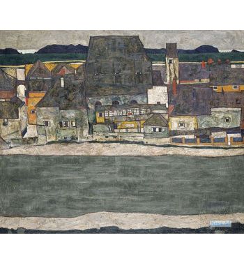 Houses On The River The Old Town, 1914