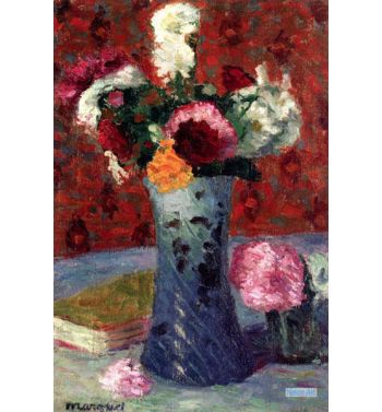 Bouquet In A Blue Vase