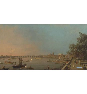 The Thames From The Terrace Of Somerset House Looking Toward Westminster 