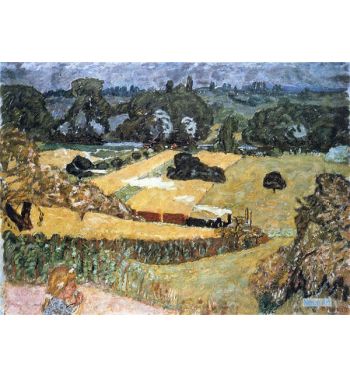 Train And Bardes, Landscape With A Goods Train, 1909