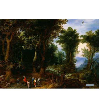 Wooded Landscape With Abraham And Isaac 