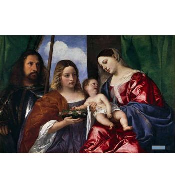 Madonna And Child With Sts Dorothy And George