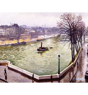 The Seine At Paris 1914 1915