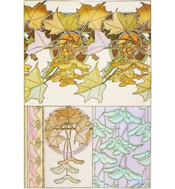 Lovely Oak Leaves Flower Design Pattern