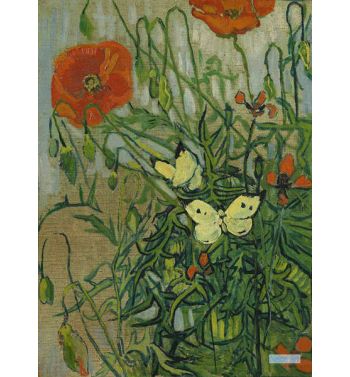 Butterflies And Poppies 1890