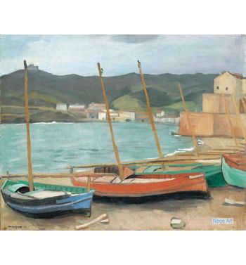 Collioure Rows, Gray Weather