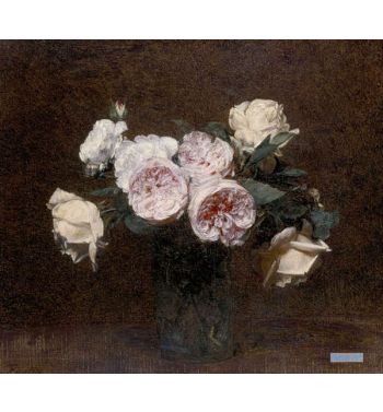 Still Life Pink, White And Yellow Roses, 1894