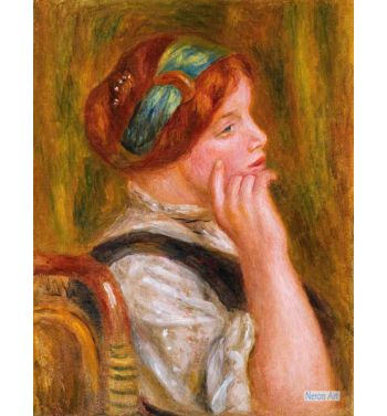 Portrait Of Woman With Green Band