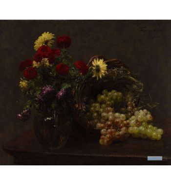 Flowers And Grapes