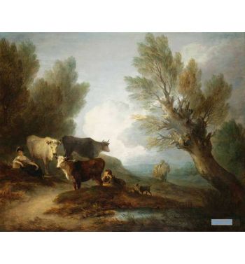 Landscape With Cattle A Young Man Courting A Milkmaid