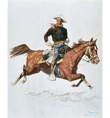 Us Cavalry Officer In Campaign Dress Of The 1870S
